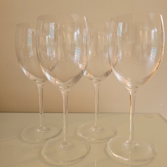 Vintage Villeroy & Boch Wine Goblets, Red and Green Glass  Villeroy & Boch Red Wine Glasses